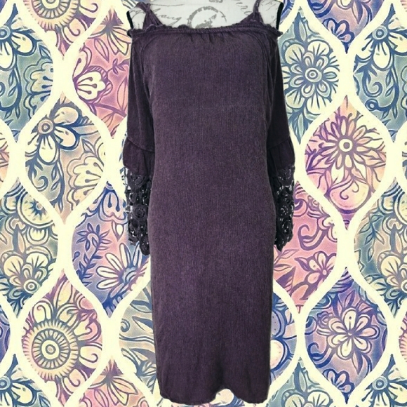 indigo  thread Dresses & Skirts - Purple Boho Gypsy indigo threads dress